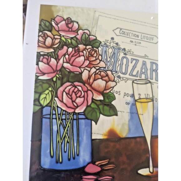 Large Benaya Ceramics Wall or Table Ceramic Tile 11 x 14' Mozart Symphony - Picture 3 of 11